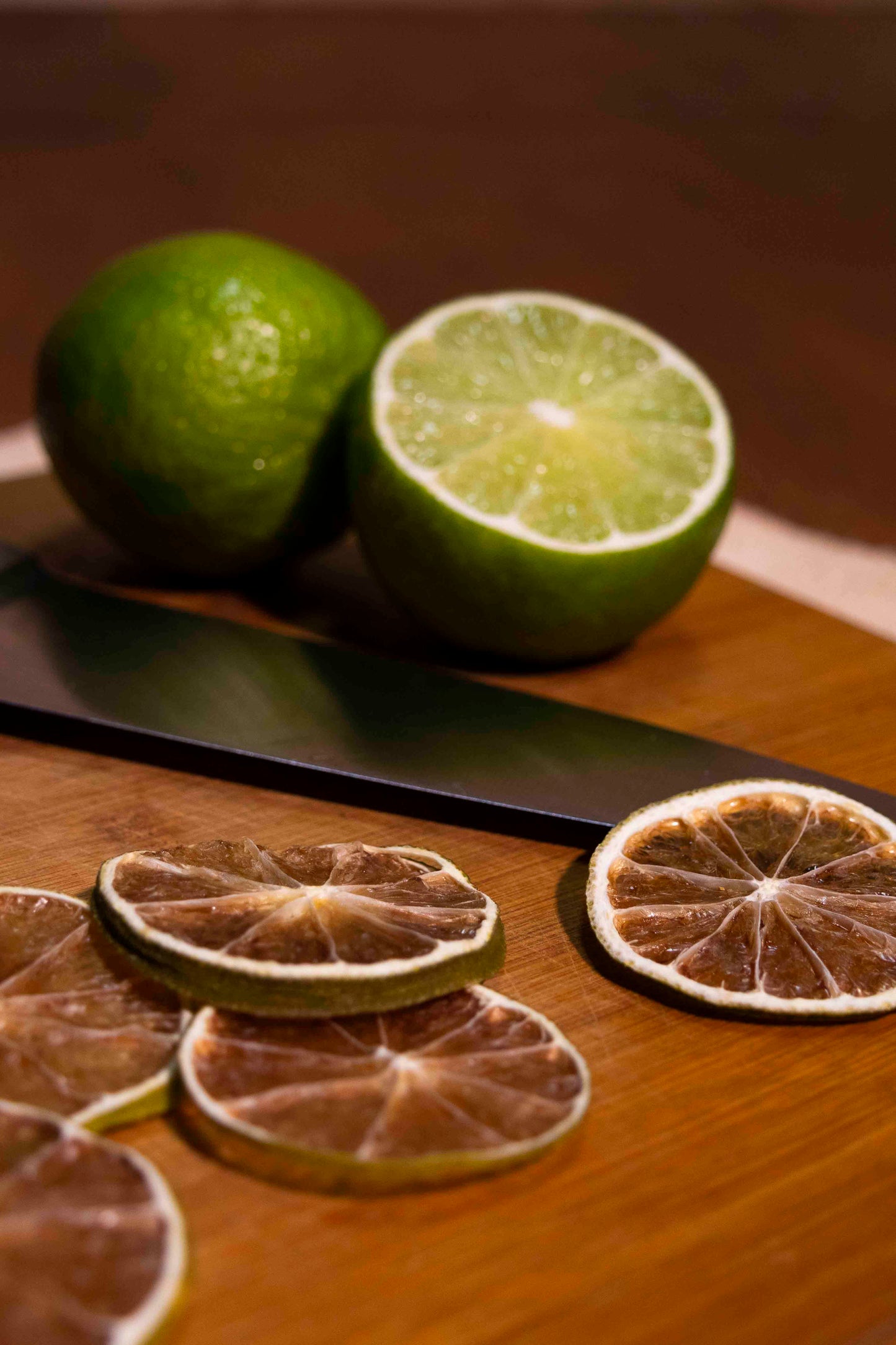 Gedroogde limoenschijfjes