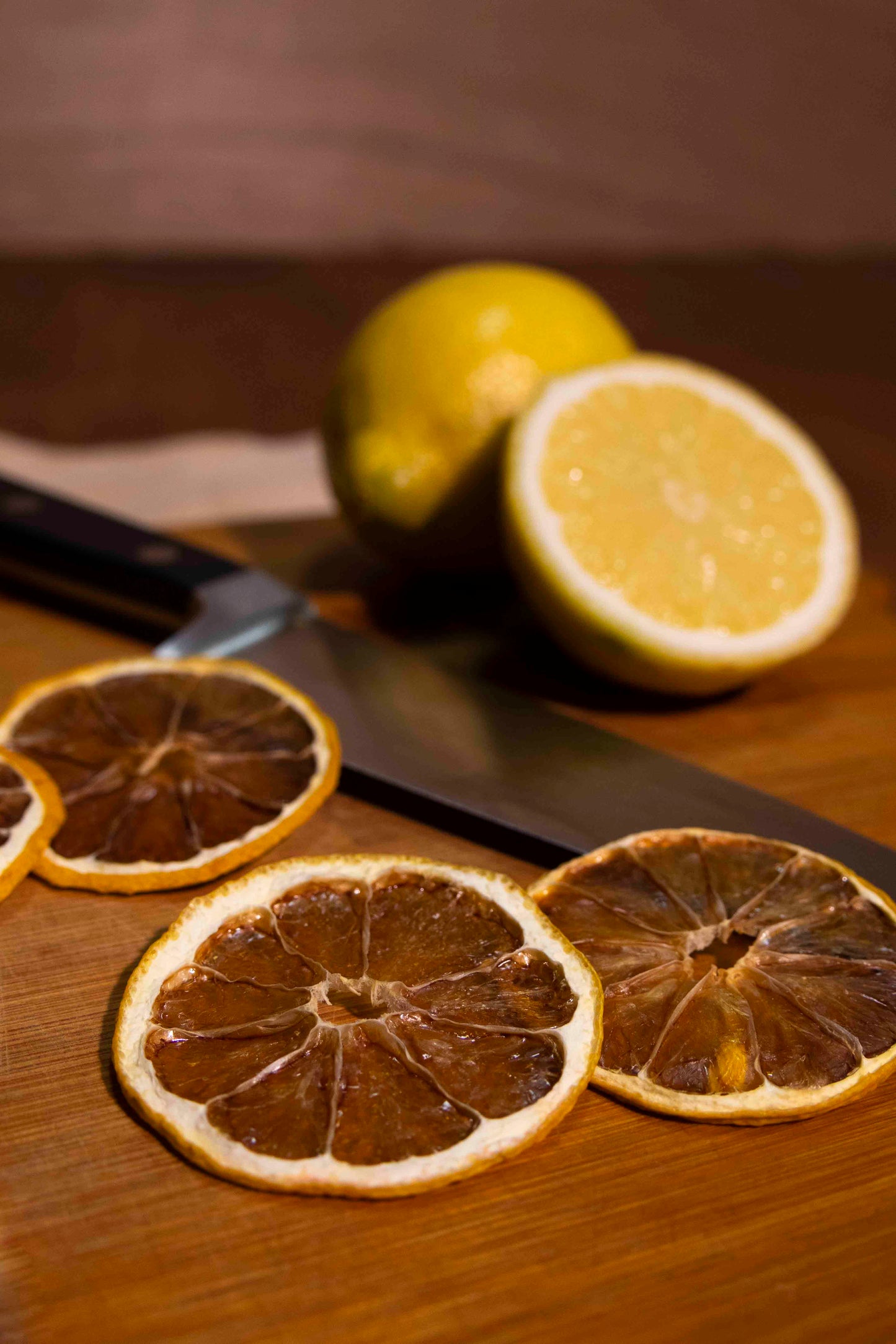 Gedroogde citroenschijfjes